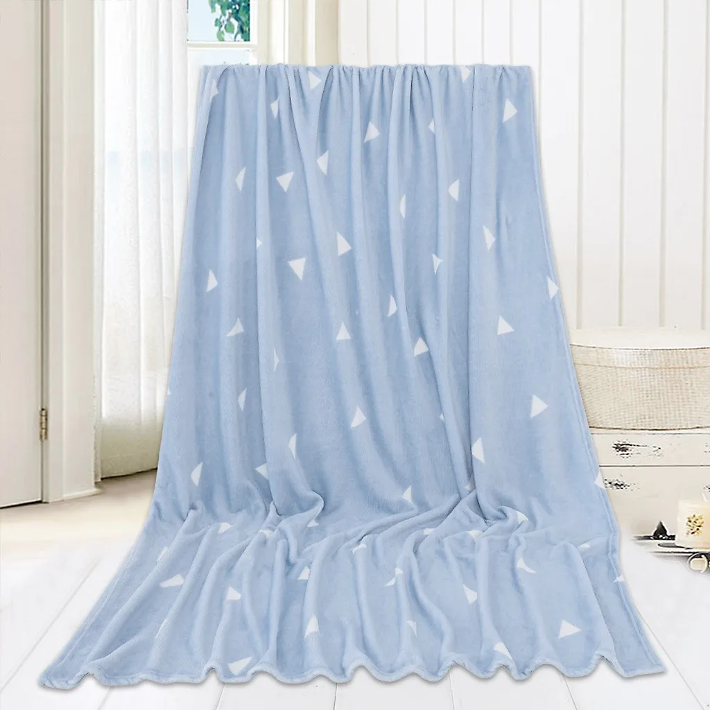 Фото Super Soft Warm Coral Fleece Blanket Winter Sheet Bedspread Sofa Plaid Throw 4 Size Light Thin Mechanical Wash Flannel Blankets | Дом и сад