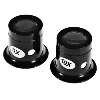 2pcs 10X 5X Magnifier Eye Glasses Loupe Lens Jeweler Watch Repair Tool Set// Lightweight & Durable 
2pcs 10X 5X Magnifier Eye Glasses Loupe Lens Jeweler Watch Repair Tool Set// Lightweight & Durable