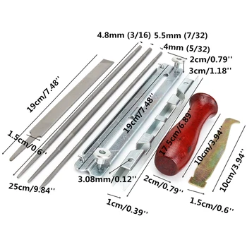 New 8pcs Steel Handle Guide Bar File Instructions Practical Set Cleaner Depth Gauge Tool Portable Household Chainsaw Sharpening
New 8pcs Steel Handle Guide Bar File Instructions Practical Set Cleaner Depth Gauge Tool Portable Household Chainsaw Sharpening