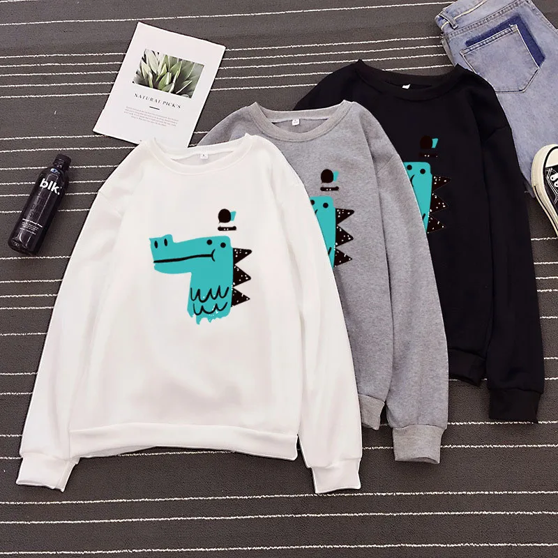 Autumn Winter Unisex Loose Long-sleeved Sweatshirt Top Cartoon Pattern Casual Round Collar Fleeces Student Simple Top Base Shirt
Autumn Winter Unisex Loose Long-sleeved Sweatshirt Top Cartoon Pattern Casual Round Collar Fleeces Student Simple Top Base Shirt