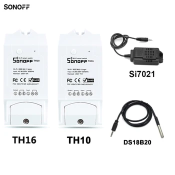 Sonoff TH10/15A Smart Wifi Switch Monitoring Wireless Probe Temperature Humidity Sensor Switch Wifi Smart Home Remote Controller
Sonoff TH10/15A Smart Wifi Switch Monitoring Wireless Probe Temperature Humidity Sensor Switch Wifi Smart Home Remote Controller