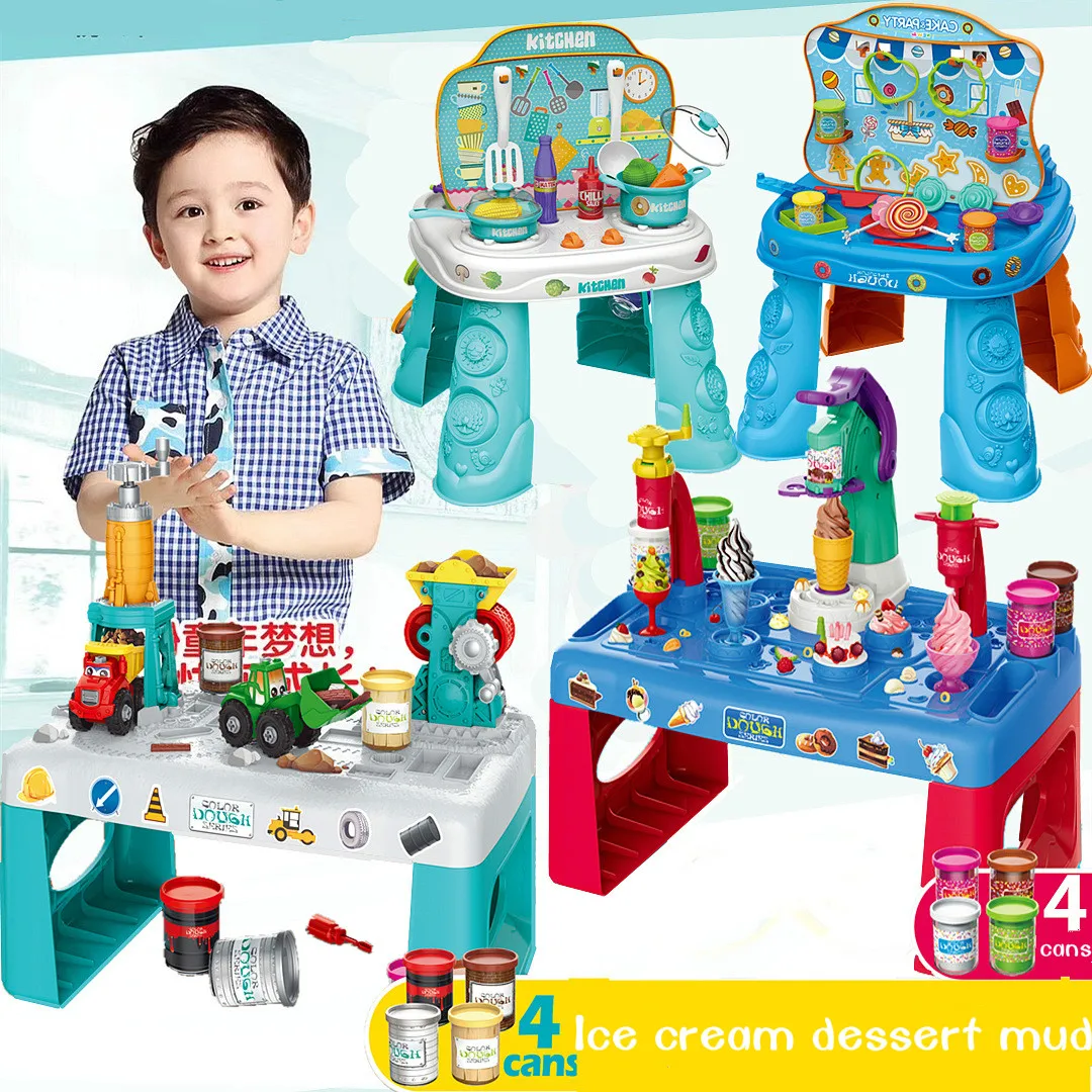 Children's senior tableware DIY clay mud tools ice cream dessert table set combination toy house
Children's senior tableware DIY clay mud tools ice cream dessert table set combination toy house