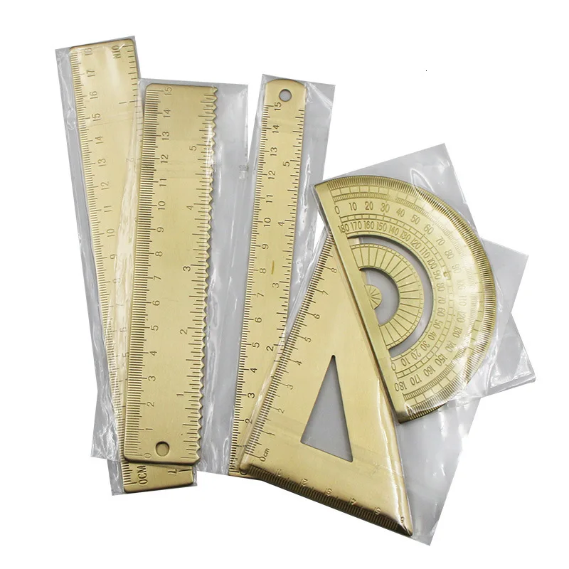 Brass Triangle Ruler Copper Ruler Calipers Instrument Semi-circle Triangular Protractor Plate Mapping Copper Ruler Wave Ruler
Brass Triangle Ruler Copper Ruler Calipers Instrument Semi-circle Triangular Protractor Plate Mapping Copper Ruler Wave Ruler