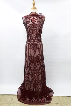 African Net Sequins Laces 5yard Latest Nigerian Laces 2019 Burgundy Sequin Fabric For Sewing Dress Tulle Lace Fabric
African Net Sequins Laces 5yard Latest Nigerian Laces 2019 Burgundy Sequin Fabric For Sewing Dress Tulle Lace Fabric