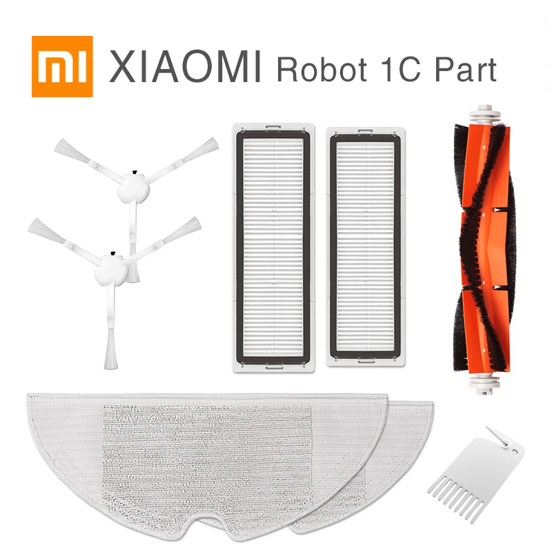 New XIAOMI MIJIA Sweeping Mopping Robot Vacuum Cleaner 1C Original Spare Part Pack Kits Side Roller HEPA Filter Main brush Mop
New XIAOMI MIJIA Sweeping Mopping Robot Vacuum Cleaner 1C Original Spare Part Pack Kits Side Roller HEPA Filter Main brush Mop