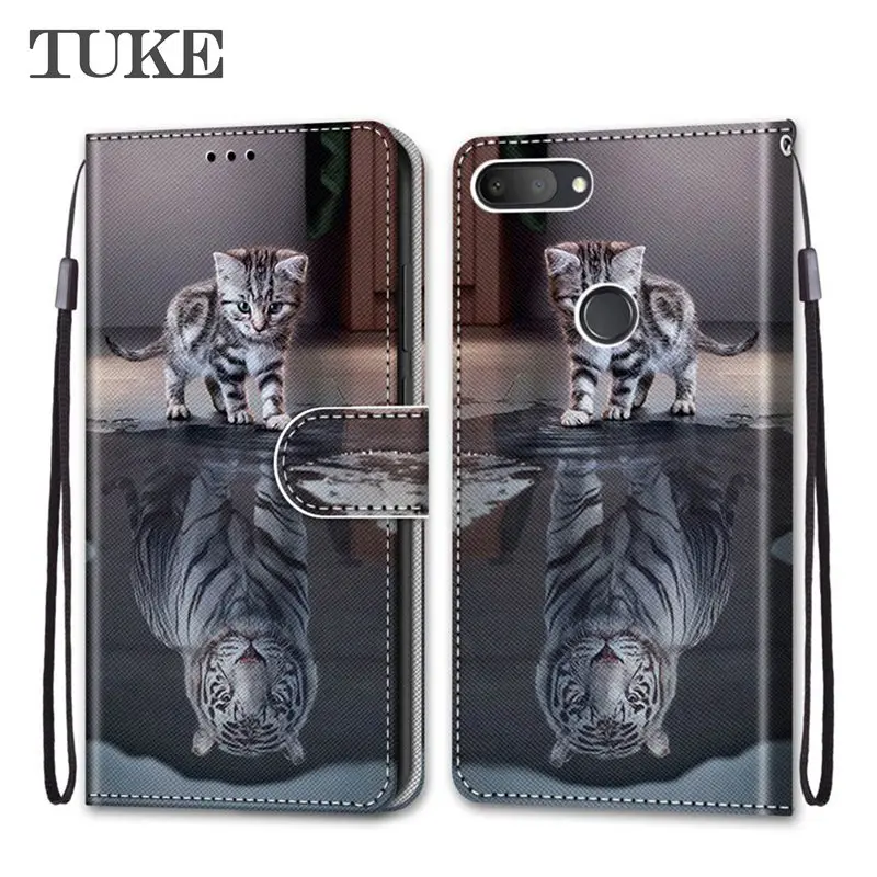 Кожаный чехол-книжка с подставкой для huawei y7 2019 Y5 II Y6 Y9 Enjoy 7S Maimang 6 | Мобильные