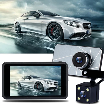 4 Inch Touch Screen IPS Full HD Ultra Clear Night Vision Dual Lens Car Dash Rearview Camera Video Recorder Auto Registrator Dvrs
4 Inch Touch Screen IPS Full HD Ultra Clear Night Vision Dual Lens Car Dash Rearview Camera Video Recorder Auto Registrator Dvrs