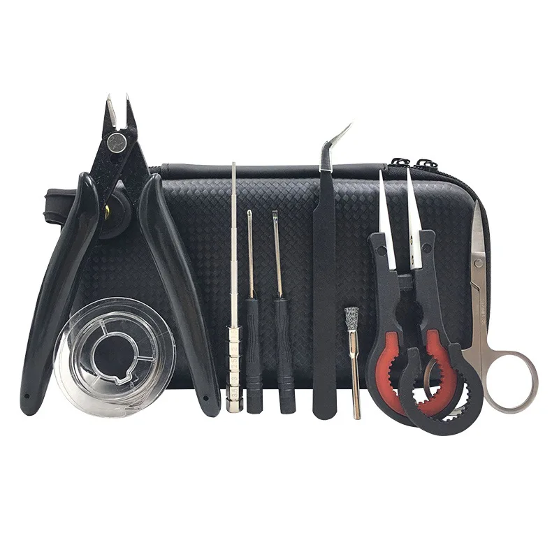 Mini Vape Tool Bag Kit Ceramics Tweezers Pliers Wire Coil Jig Coiling For Electronic Cigarette Atomizer
Mini Vape Tool Bag Kit Ceramics Tweezers Pliers Wire Coil Jig Coiling For Electronic Cigarette Atomizer