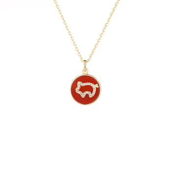 S925 Sterling Silver Piggy Red Agate Necklace Female Vibrato with the Same Net Red Set Chain Pig Year Necklace Clavicle Chain
S925 Sterling Silver Piggy Red Agate Necklace Female Vibrato with the Same Net Red Set Chain Pig Year Necklace Clavicle Chain