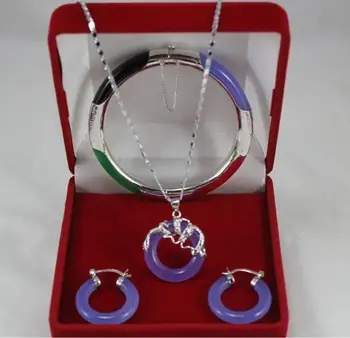 Jewelry Free Shipping Natural Purple stone dragon pendant Necklace earrings bracelet set 
Jewelry Free Shipping Natural Purple stone dragon pendant Necklace earrings bracelet set