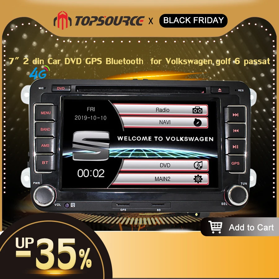 TOPSOURCE 7" 2 din Car DVD GPS Bluetooth FM free 16G SanDisk radio player for Volkswagen golf 6 passat b6 B7 Touran polo Tiguan
TOPSOURCE 7" 2 din Car DVD GPS Bluetooth FM free 16G SanDisk radio player for Volkswagen golf 6 passat b6 B7 Touran polo Tiguan