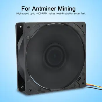 12V 1.6A 4000RPM Miner Cooling Fan 151.85CFM 4-Pin Connector Brushless Replacement Air Cooler for Antminer Mining
12V 1.6A 4000RPM Miner Cooling Fan 151.85CFM 4-Pin Connector Brushless Replacement Air Cooler for Antminer Mining