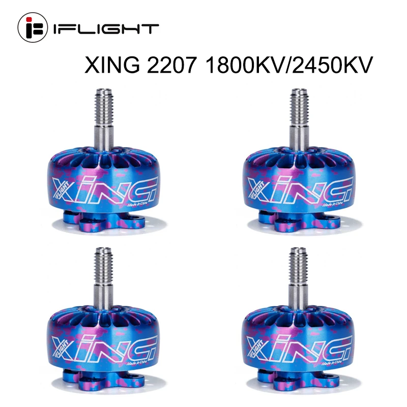 iFlight XING 2207 1800KV/2450KV Brushless Motor 2~6s lipo battery 5 inch propeller for FPV Racing drone
iFlight XING 2207 1800KV/2450KV Brushless Motor 2~6s lipo battery 5 inch propeller for FPV Racing drone