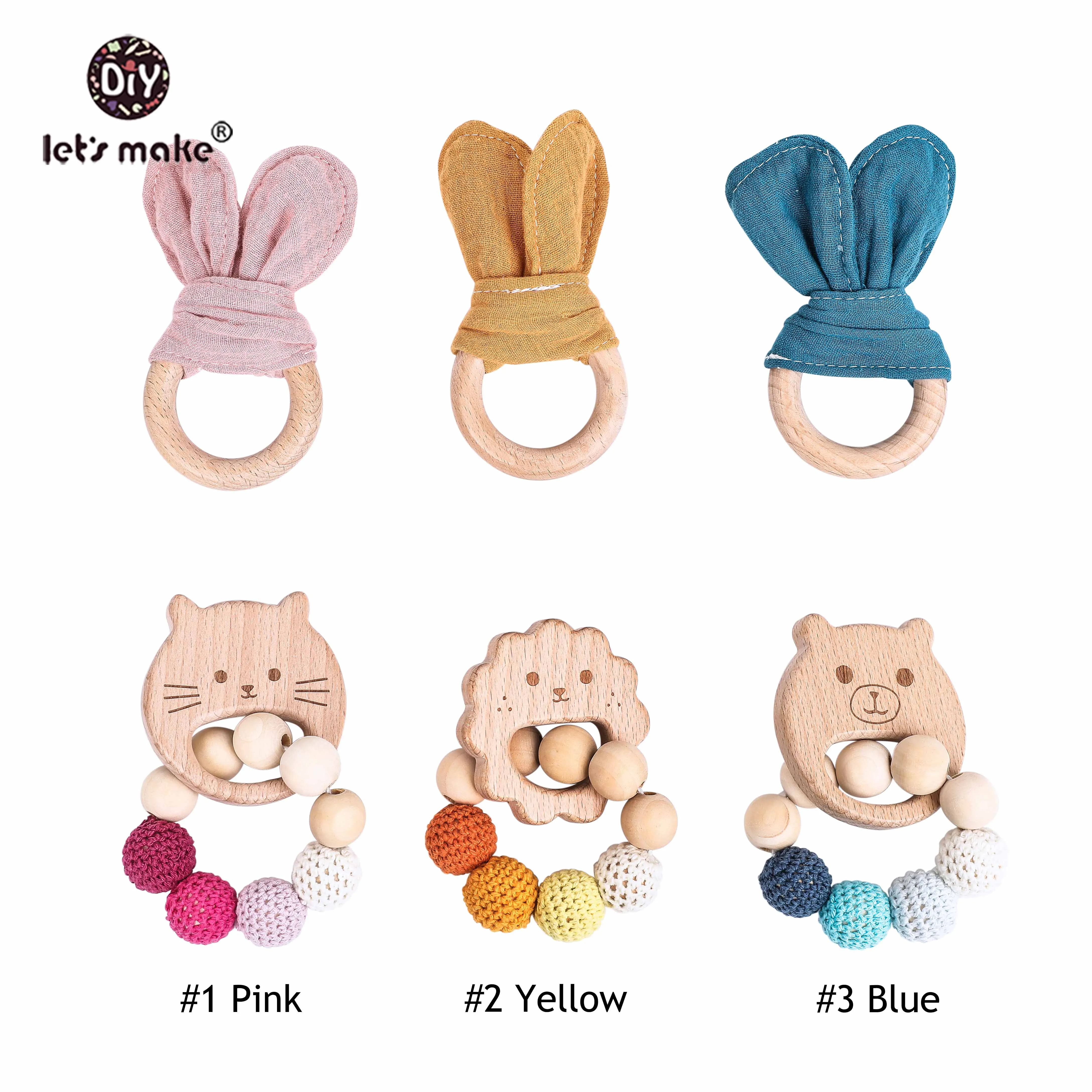 Let's Make Rabbit Wooden Rattle Teether 2pcs Baby Toys Set Beech Wooden Beads Baby Teether Silicone Beads Cute Baby Crib Rattle
Let's Make Rabbit Wooden Rattle Teether 2pcs Baby Toys Set Beech Wooden Beads Baby Teether Silicone Beads Cute Baby Crib Rattle