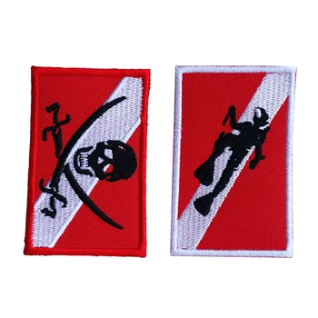 2Pcs 70x45mm Scuba Diving Down Flippers Flag Patch Bag Embroidered Iron On
2Pcs 70x45mm Scuba Diving Down Flippers Flag Patch Bag Embroidered Iron On