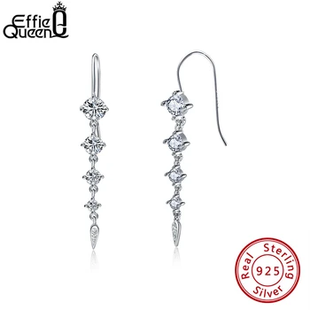 Effie Queen Pure 925 Sterling Silver Earrings Women Long Dangle AAA CZ Trendy Earring New Jewelry Christmas Gifts For Girls BE52
Effie Queen Pure 925 Sterling Silver Earrings Women Long Dangle AAA CZ Trendy Earring New Jewelry Christmas Gifts For Girls BE52