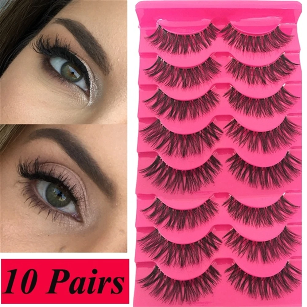 10 Pairs Women Soft Natural Long Cross Fake Eye Lashes Handmade Thick False Eyelashes Extension Beauty Eye Makeup
10 Pairs Women Soft Natural Long Cross Fake Eye Lashes Handmade Thick False Eyelashes Extension Beauty Eye Makeup