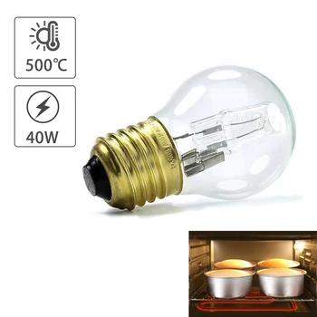

High Temperature Bulb 40W E27 500 Degree Microwave Oven Light Bulbs Cooker Tungsten Filament Lamp Bulbs Salt Light Bulb 110-250V