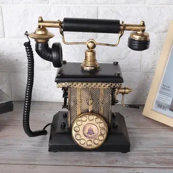 Vintage European Style Hand-Operated Telephone Decor Bedroom Living Room Window Display Decoration
Vintage European Style Hand-Operated Telephone Decor Bedroom Living Room Window Display Decoration