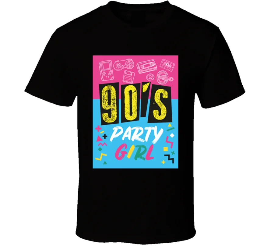 New 90S Party Girl Fun Retro Vintage Fun Men'S T-Shirt Size S-2Xl Custom Special Print Tee Shirt 
New 90S Party Girl Fun Retro Vintage Fun Men'S T-Shirt Size S-2Xl Custom Special Print Tee Shirt