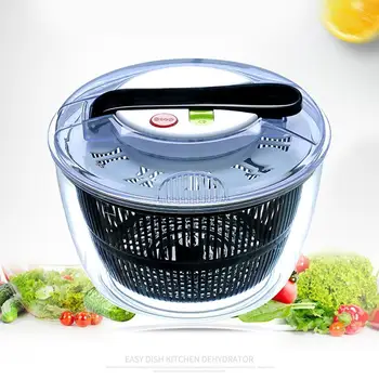 Hand-Held Salad Bowl Spinner Vegetable Dehydrator Push-Type 5L Safe Basin Drain Fruit Washing Large-capacity Basket Clear B K3R3
Hand-Held Salad Bowl Spinner Vegetable Dehydrator Push-Type 5L Safe Basin Drain Fruit Washing Large-capacity Basket Clear B K3R3