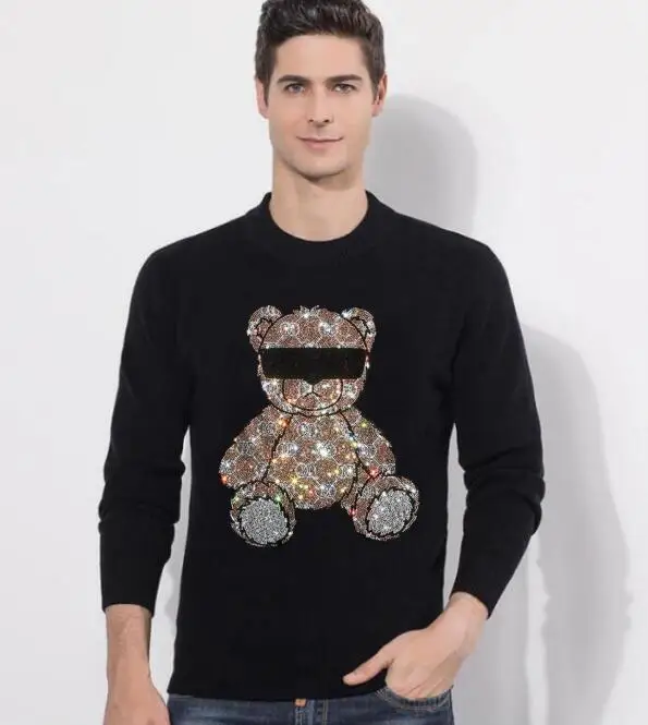 Стразы мужские свитеры в стиле хип-хоп, модная уличная одежда с бриллиантами высокого качества
Стразы мужские свитеры в стиле хип-хоп, модная уличная одежда с бриллиантами высокого качества