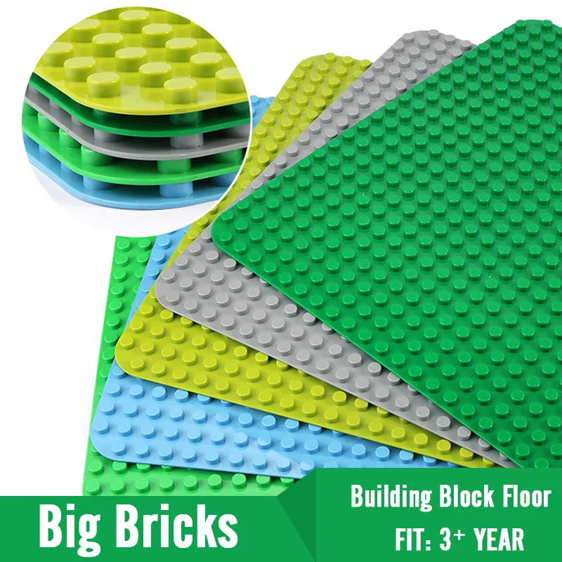 Big Bricks Base 24*24 Dot Plastic Building Blocks Compatible Legoings Duplos Baseplates Board Construction Toys For Kids 5 Color
Big Bricks Base 24*24 Dot Plastic Building Blocks Compatible Legoings Duplos Baseplates Board Construction Toys For Kids 5 Color