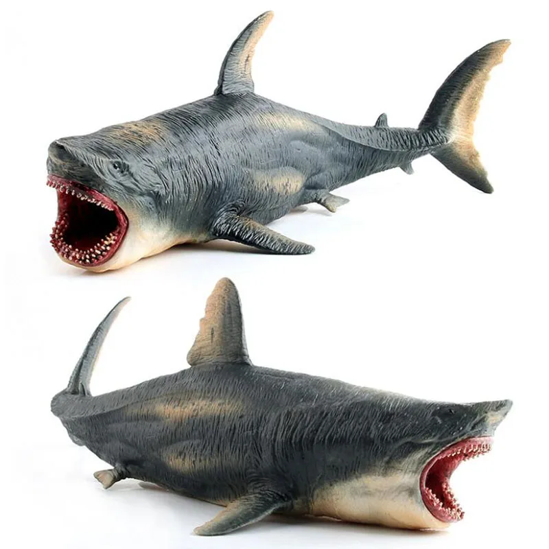 Новая детская игрушка большая полая Megalodon Marine Life Shark Модель Piranha статическое