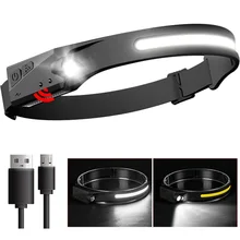 COB Head Lamp LED Headlamp with Built-in Battery Flashlight USB Rechargeable Head Torch 5 Lighting Modes Weatherproof Head Light
COB Head Lamp LED Headlamp with Built-in Battery Flashlight USB Rechargeable Head Torch 5 Lighting Modes Weatherproof Head Light