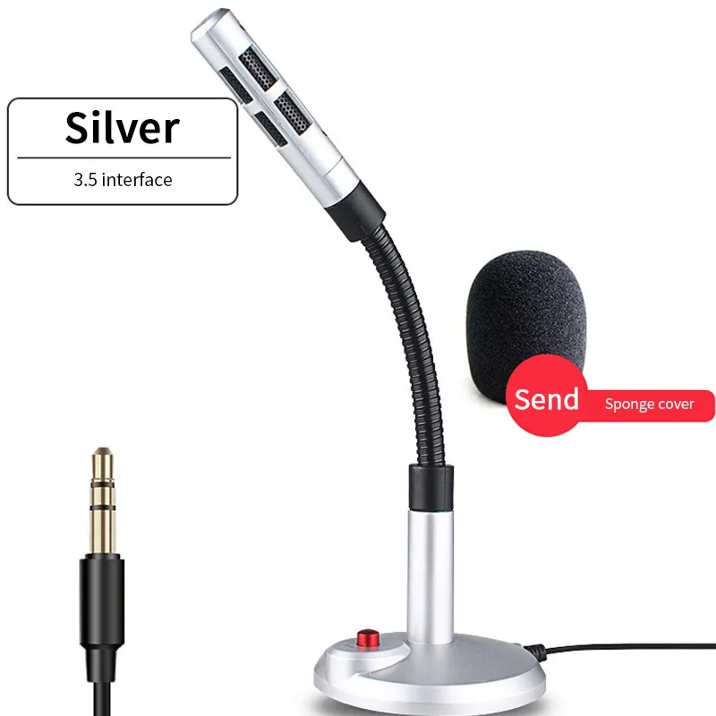Computer microphone 360° adjust freely Studio Speech Microphone Gaming Chatting USB Microphone Desktop PC Laptop
Computer microphone 360° adjust freely Studio Speech Microphone Gaming Chatting USB Microphone Desktop PC Laptop