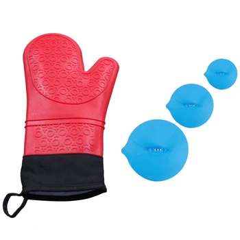 1 Pcs Silicone Oven Mitt Cooking Mitt with Canvas Stitching Glove & 1 Set Silicone Suction Lids Food Covers Bowl Covers
1 Pcs Silicone Oven Mitt Cooking Mitt with Canvas Stitching Glove & 1 Set Silicone Suction Lids Food Covers Bowl Covers