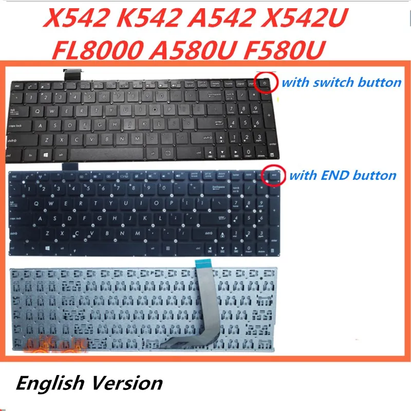 Laptop English Keyboard For Asus X542 K542 A542 X542U FL8000 A580U F580U notebook Replacement layout Keyboard
Laptop English Keyboard For Asus X542 K542 A542 X542U FL8000 A580U F580U notebook Replacement layout Keyboard