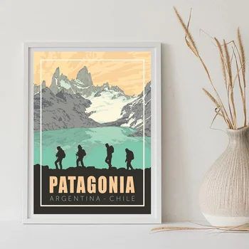 Patagonia Argentina/Chile Travel Art print Minimal map Canvas Poster No FRAME 
Patagonia Argentina/Chile Travel Art print Minimal map Canvas Poster No FRAME