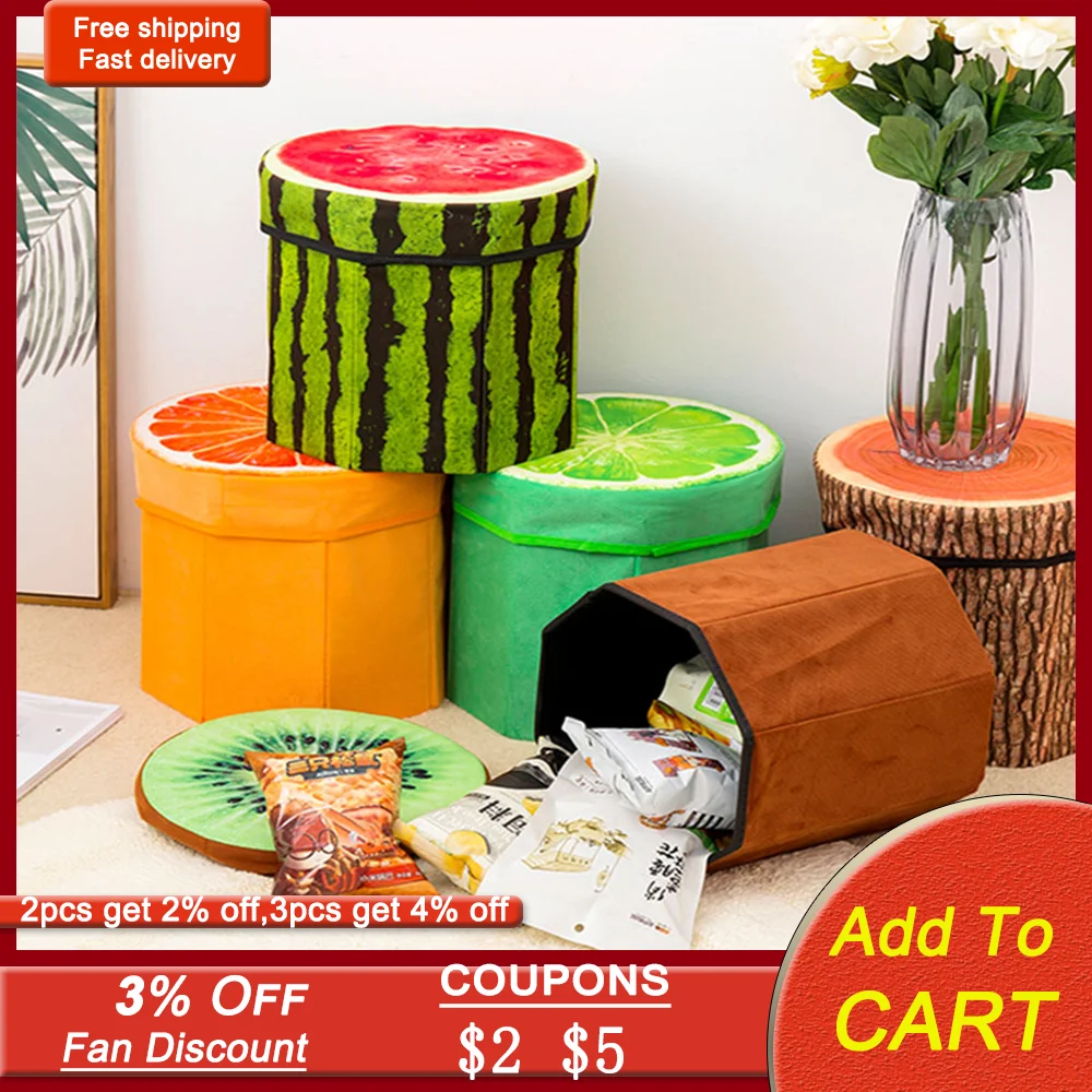 Storage Boxes Round Stool Creative Storage Small Stool Cloth Art Fruit Toy Bench Living Room Sofa Stool Multi-function Folding
Storage Boxes Round Stool Creative Storage Small Stool Cloth Art Fruit Toy Bench Living Room Sofa Stool Multi-function Folding