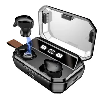 X12 TWS True Wireless Bluetooth V5.0 HiFi Stereo Earbuds Headset Sports In-ear Earphones with 8000mAh Charging Case
X12 TWS True Wireless Bluetooth V5.0 HiFi Stereo Earbuds Headset Sports In-ear Earphones with 8000mAh Charging Case