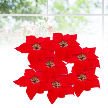 20pcs Artificial Poinsettia Floral Heads Christmas Tree Decorations Xmas Home Front Door Wreath Table Centerpieces Arrangements
20pcs Artificial Poinsettia Floral Heads Christmas Tree Decorations Xmas Home Front Door Wreath Table Centerpieces Arrangements