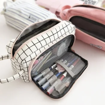 Simple Big Capacity Pencil case for girls Cute Multi-layer Portable pen bag box Stationery pouch Office school supplies
Simple Big Capacity Pencil case for girls Cute Multi-layer Portable pen bag box Stationery pouch Office school supplies