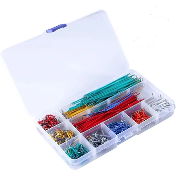 840 Pcs Preformed Breadboard Jumper Wire Kit,14 Lengths Assorted Jumper Wire for Breadboard Prototyping Solder Circuits 
840 Pcs Preformed Breadboard Jumper Wire Kit,14 Lengths Assorted Jumper Wire for Breadboard Prototyping Solder Circuits