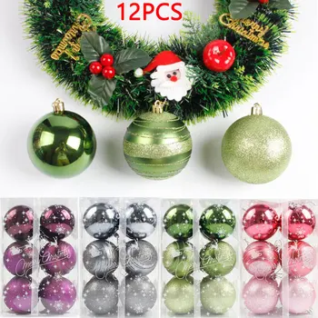 12PCS Glitter Christmas Baubles Xmas Tree Ornament Ball Christmas Decor 60 mm
12PCS Glitter Christmas Baubles Xmas Tree Ornament Ball Christmas Decor 60 mm