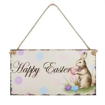 1Pc Happy Easter Sign Wooden Rabbit Hanging Decoration Sign 20.3x10.8cm 
1Pc Happy Easter Sign Wooden Rabbit Hanging Decoration Sign 20.3x10.8cm
