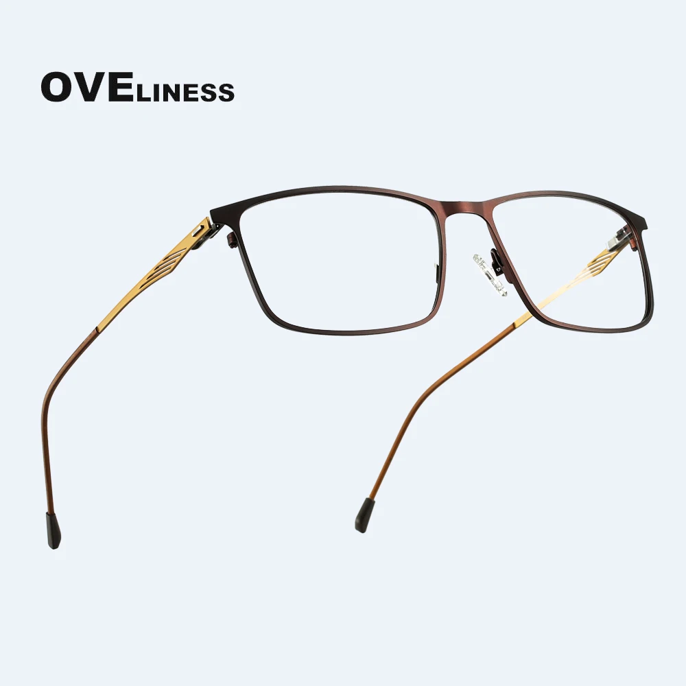 Titanium Alloy Eye Glasses Frame men Square Eyeglasses Optical Transparent Myopia Prescription Metal Screwless Eyewear frames
Titanium Alloy Eye Glasses Frame men Square Eyeglasses Optical Transparent Myopia Prescription Metal Screwless Eyewear frames