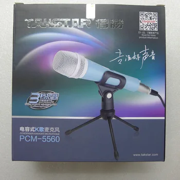 Original Takstar PCM-5560/ PCM5560 Condenser microphone computer K song microphone KTV Microphone come with Triangle Bracket
Original Takstar PCM-5560/ PCM5560 Condenser microphone computer K song microphone KTV Microphone come with Triangle Bracket