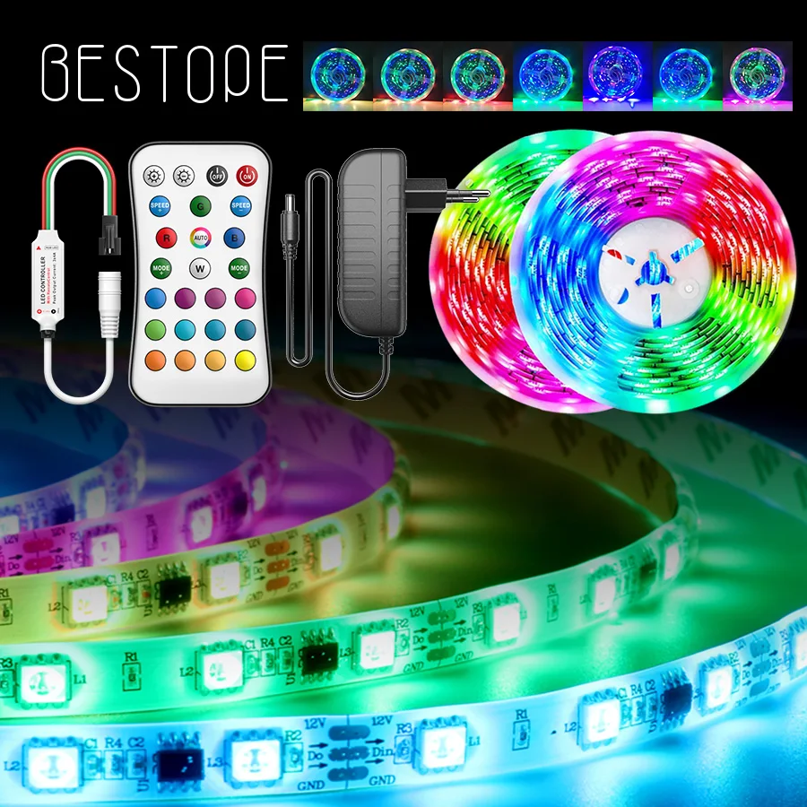 WS2811 Led Strip Light Lndividually Addressable Smart RGB Led Light NON Waterproof DC12V RGB Flexible Tape Led Ribbona 18LEDs/M
WS2811 Led Strip Light Lndividually Addressable Smart RGB Led Light NON Waterproof DC12V RGB Flexible Tape Led Ribbona 18LEDs/M