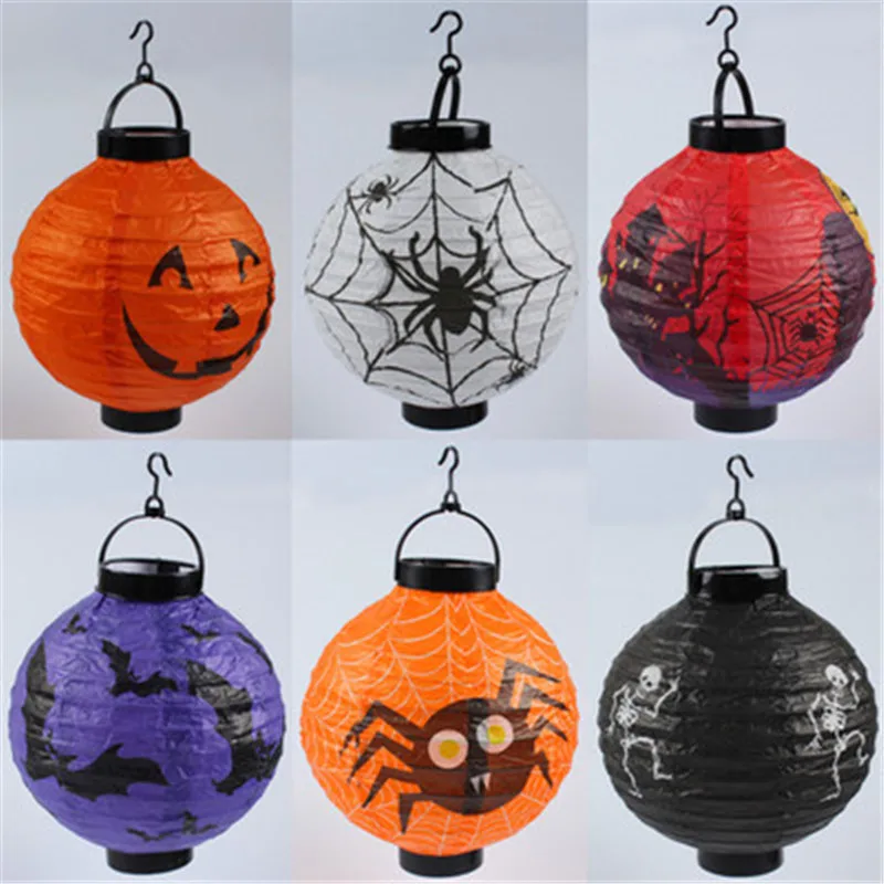 New 20CM Halloween Paper Lantern Superb Decoration Items Led Light Folding Portable Pumpkin /Castle /Spider /Bat/ Skull Lantern
New 20CM Halloween Paper Lantern Superb Decoration Items Led Light Folding Portable Pumpkin /Castle /Spider /Bat/ Skull Lantern