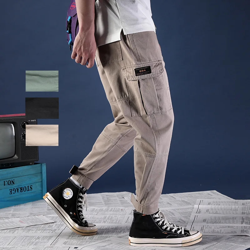 Autumn New Style Bib Overall Men's Plus-sized Bags Velcro Beam Leg Teenager Capri Casual Pants Men's Fashion
Autumn New Style Bib Overall Men's Plus-sized Bags Velcro Beam Leg Teenager Capri Casual Pants Men's Fashion