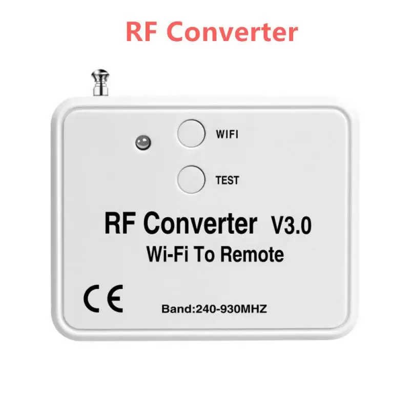 RF Converter Remote Control Smart Wifi Infrared Tuya For Smart Home Control For Garage Gate Transmitter TV Works With Amz Alexa
RF Converter Remote Control Smart Wifi Infrared Tuya For Smart Home Control For Garage Gate Transmitter TV Works With Amz Alexa