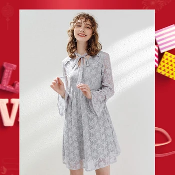 2020 Spring Fashion Slim Female Vestidos Solid Long Sleeve Ladies Dress Casual Lace Splice High Quatily Women Dresses LT288 
2020 Spring Fashion Slim Female Vestidos Solid Long Sleeve Ladies Dress Casual Lace Splice High Quatily Women Dresses LT288