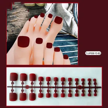 24Pcs/Set Fake Toenails White Red Blue Solid Color Nail Chips Press on Toe Nails with Glue Accessories for Nail Art Decorations
24Pcs/Set Fake Toenails White Red Blue Solid Color Nail Chips Press on Toe Nails with Glue Accessories for Nail Art Decorations