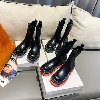 Women Chunky Heel Ankle Boots Woman Shoes Autumn Brand Designer Chelsea Boots Female Platform Boots Lasdies Fashion
Women Chunky Heel Ankle Boots Woman Shoes Autumn Brand Designer Chelsea Boots Female Platform Boots Lasdies Fashion