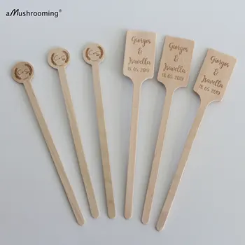 50 Personalized Engraved Wooden Beverage Stirrers Party Swizzle Sticks with Circle for Hot Coca and Cold Drinks Circle Paddle
50 Personalized Engraved Wooden Beverage Stirrers Party Swizzle Sticks with Circle for Hot Coca and Cold Drinks Circle Paddle